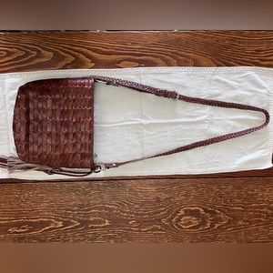 Patricia Nash Large woven Valbella in Rust color.